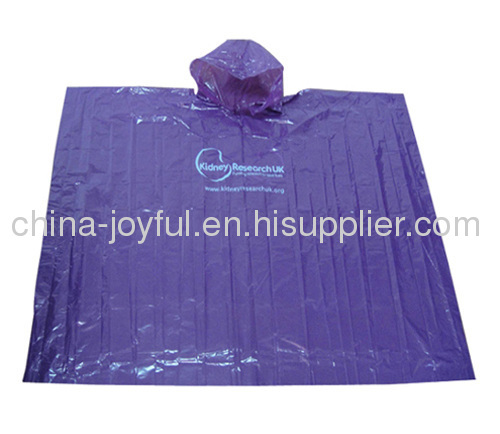 Disposable Plastic Poncho for Promotion