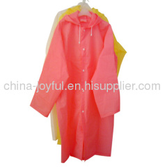 Waterproof Disposable PEVA Raincoat