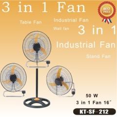 16 Inch yellow blades Stand Fan