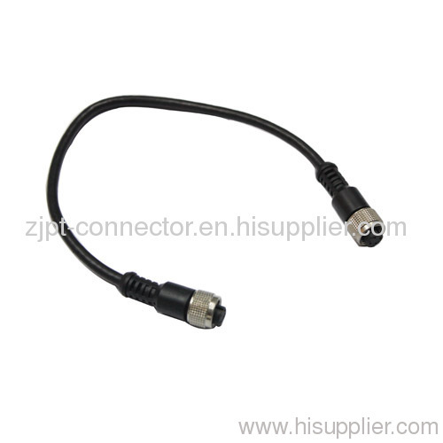 M12 cable connector with cable