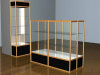 titanium alloy glass display shelving