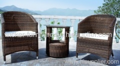 Garden rattan leisure chair two chairs with one tea table