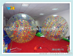 inflatable grass zorb ball, human sized hamster ball, aqua ball