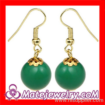 J Crew Style Emerald Drop Earrings
