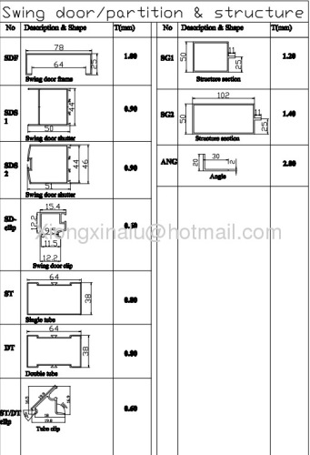 Swing Door &High Partiton Aluminum Aluminium Profile Nepal Market