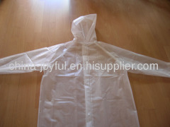 PEVA Raincoat Conform to EN71 Standard