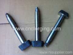 Machined shaft and pins