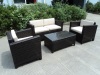 Assemble patio wicker sofa chair in 4pcs