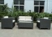 Patio assemble wicker sofa chair in 4pcs