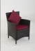 Patio wicker individual dining chair with frame tables