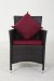 Patio wicker individual dining chair with frame tables