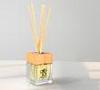 130ml Room Fragrance Reed Diffuser with Cube Glass Bottle and Wooden Top TS-RD17