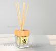 130ml Room Fragrance Reed Diffuser with Cube Glass Bottle and Wooden Top TS-RD17