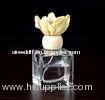 Customizing Aroma Oil Clear Glass Cube Reed Diffuser with Sola Flower TS-GRD02