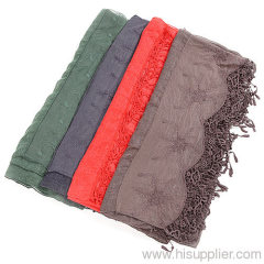 Large Cashmere Wool Square Scarf Fashion Hijab Scarf 2013