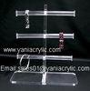 Durable Advertising Promotional Acrylic Jewelry Display With Three Bars