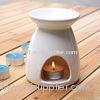 White Ceramic Aromatherapy Oil Burner, Essential Oil Warmer Room Fragrance Diffuser TS-CB002