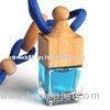 Colorful Hanging Car Glass Bottle, Natural Oil Car Freshener with Wooden Cap TS-CP002