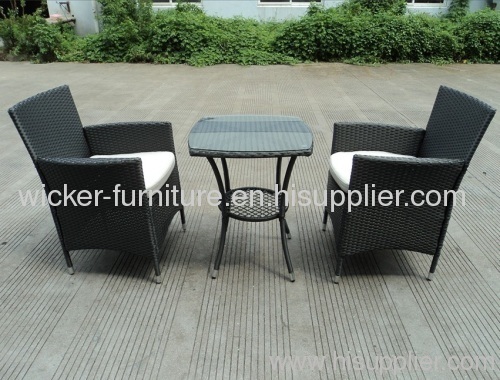 Patio assemble wicker chair in 3pcs