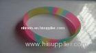 Eco-Friendly Black Printing Custom Silicone Wristband / Bracelets For Younger Size 190x12x2mm For Pr