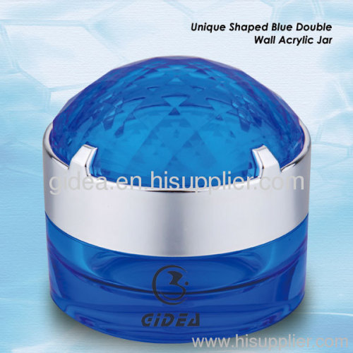 50ML Blue Round Containers for Creams Plastic