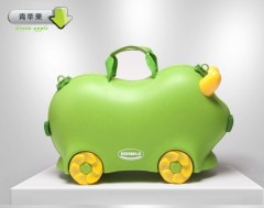 children Ride on Suitcase