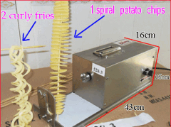 Spiral potato Slicer Machine