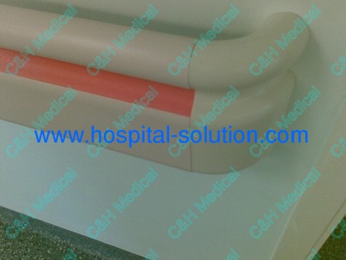 Wall Mount Vinyl and Aluminum Alloy Material Convex Crash Hand Rails