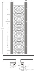 LC32-F Side Door Elevator Door Microscan