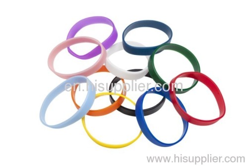 logo silkscreen printed silicone wristbands