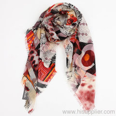 Wholesale Infinity Red Square Scarf Head Wrap For Women