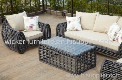 2013 new round wicker patio sofa in 4pcs