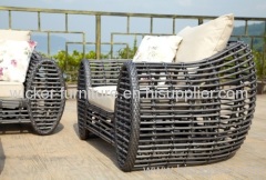 2013 new round wicker patio sofa in 4pcs