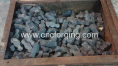 Hot metal forging processing