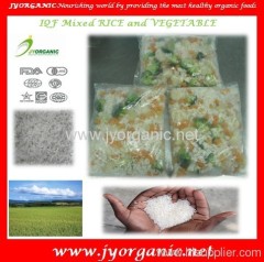 Organic frozen mixed rice and vegetables with kosher