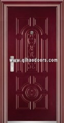 Exterior security single steel door