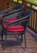 Stack patio wicker dining chair and dining tables