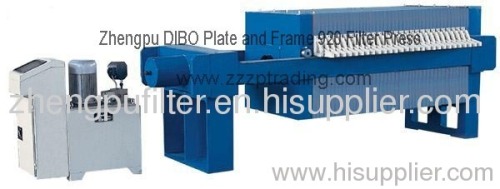 Filter press Zhengpu DIBO Plate and Frame 920 Filter Press