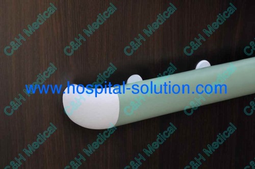 Wall Mounted Protection Vinyl and Aluminum Alloy Material Hand Rails