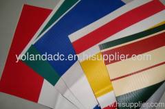 PVC stripe printed tarpaulin manufacturer