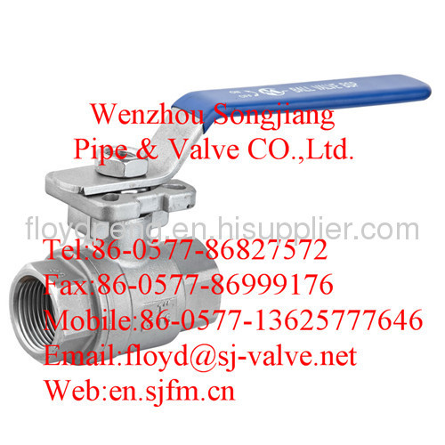 stainless steel high mounting pad ball valve