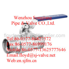 stainless steel male-male thread ball valve