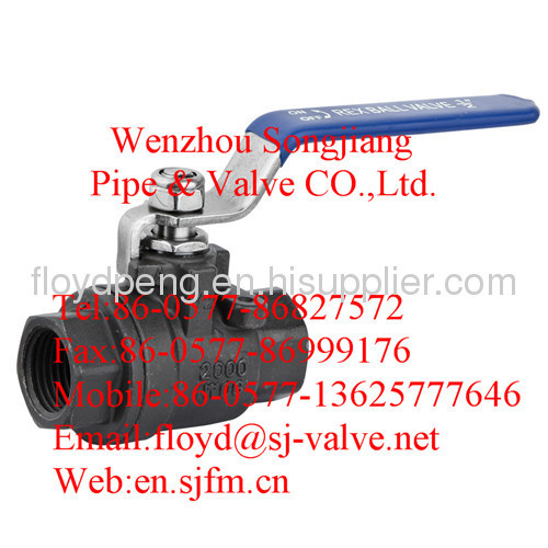 forged steel stainless steel WCB ball valve