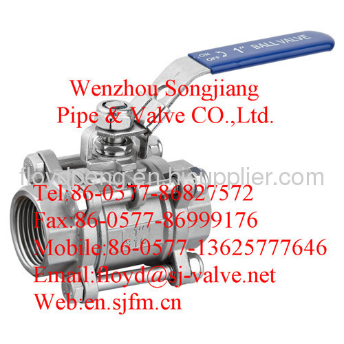 stainless steel ball valve thread connection