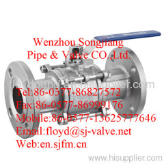 flange ball valve (three piece)