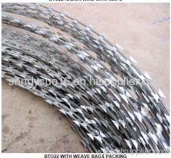 Galvanized Razor Barbed Wire