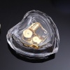 The acrylic the transparent large heart - shaped music box; Music Box; wedding gift Valentine