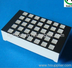 3.0 x 3.5mm 5 x 7 square dot matrix led displays
