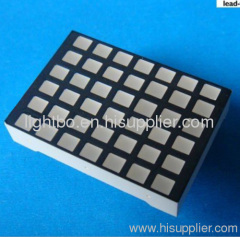 6 X 7 square dot matrix led display; 6 x 7 square dot matrix
