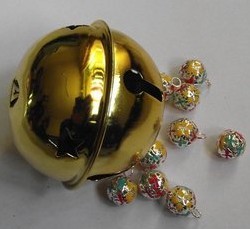 big jingle bell ornament 10 cm